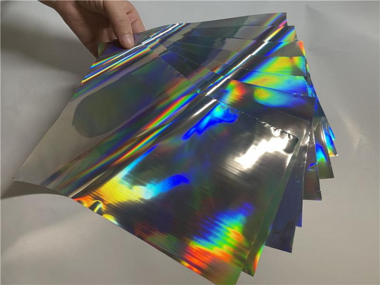 Silver Holographic Reactive Toner Foil Roll 21cm x 10m